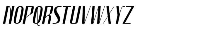 Hautte Md Italic Condensed Font UPPERCASE
