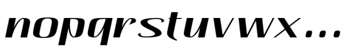 Hautte Md Italic Sm Expanded Font LOWERCASE