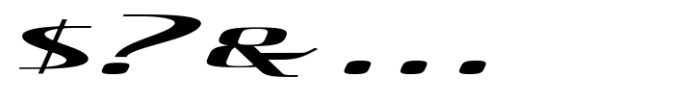 Hautte Md Italic Ultr Expanded Font OTHER CHARS