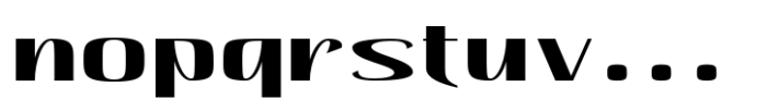 Hautte Sm Bold Expanded Font LOWERCASE