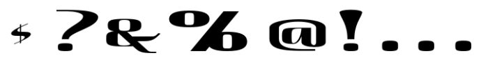 Hautte Sm Bold Extra Expanded Font OTHER CHARS