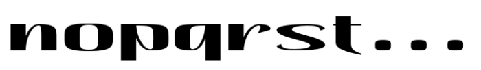 Hautte Sm Bold Extra Expanded Font LOWERCASE