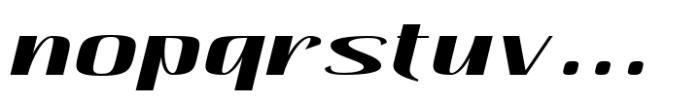 Hautte Sm Bold Italic Expanded Font LOWERCASE