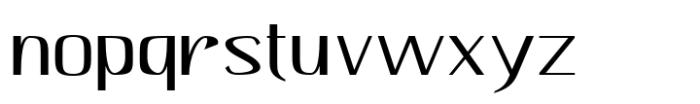 Hautte Thin Expanded Font LOWERCASE