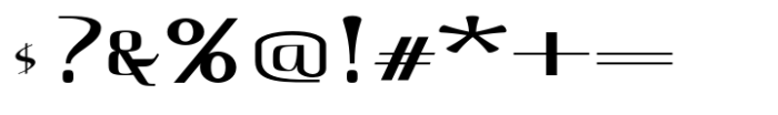 Hautte Thin Extra Expanded Font OTHER CHARS