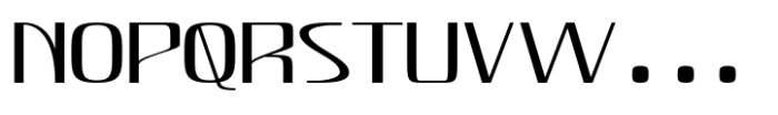 Hautte Thin Extra Expanded Font UPPERCASE