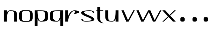 Hautte Thin Extra Expanded Font LOWERCASE