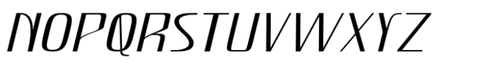 Hautte Thin Italic Expanded Font UPPERCASE