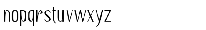 Hautte Thin Sm Condensed Font LOWERCASE