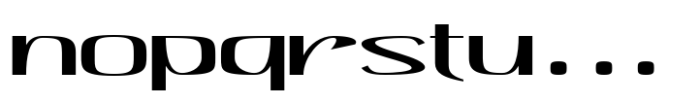 Hautte Thin Ult Expanded Font LOWERCASE