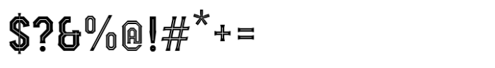 Havard Regular Inline Font OTHER CHARS