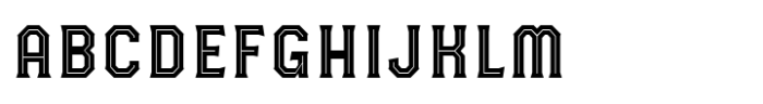 Havard Regular Inline Font UPPERCASE
