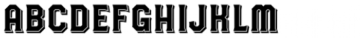 Havard Shadow Font LOWERCASE