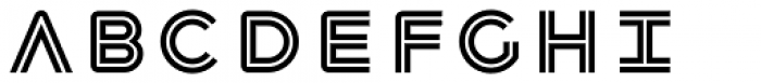 Havelock Inline Font LOWERCASE