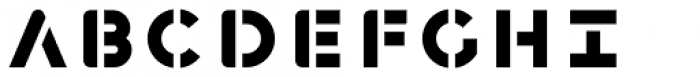 Havelock Stencil Font LOWERCASE