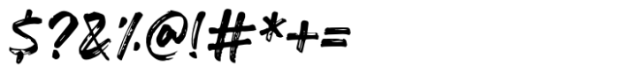 Haven Strike Brush Font OTHER CHARS
