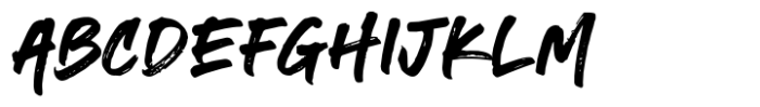 Haven Strike Brush Font UPPERCASE