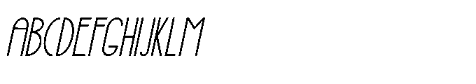 Havique Oblique Font UPPERCASE