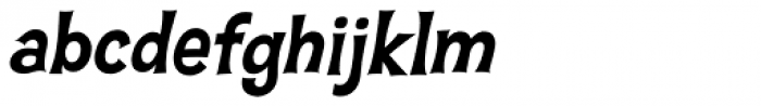 Hawaiian Aloha BTN Bold Oblique Font LOWERCASE