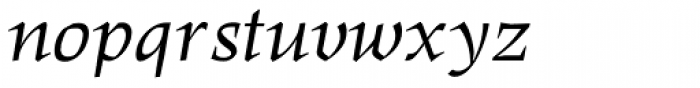 Hawkhurst Italic Font LOWERCASE