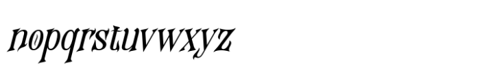 Hazelgen Italic Font LOWERCASE