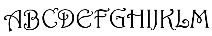 Harrington Font UPPERCASE