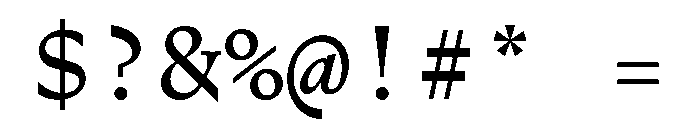 HALCasinoMono Regular Font OTHER CHARS
