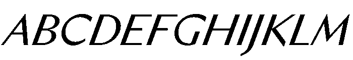 HALCasinoSans RegularItalic Font UPPERCASE