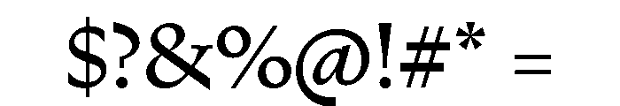 HALCasinoSerif Regular Font OTHER CHARS