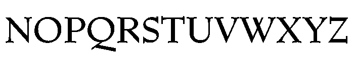 HALCasinoSerif Regular Font UPPERCASE