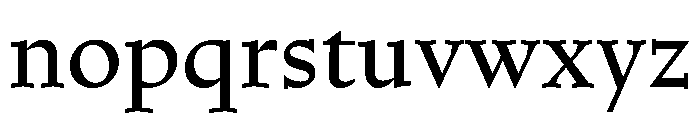 HALCasinoSerif Regular Font LOWERCASE