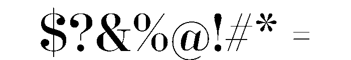 HALColantDisplay Regular Font OTHER CHARS