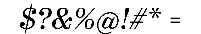 HALColantText RegularItalic Font OTHER CHARS