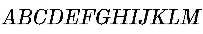 HALColantText RegularItalic Font UPPERCASE