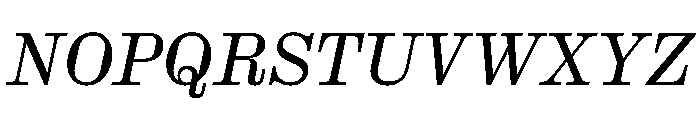 HALColantText RegularItalic Font UPPERCASE