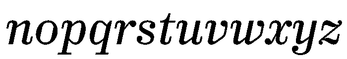 HALColantText RegularItalic Font LOWERCASE