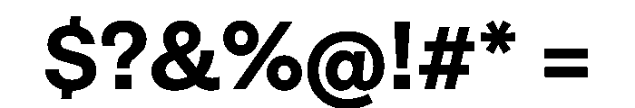 HALFourGrotesk Bold Font OTHER CHARS