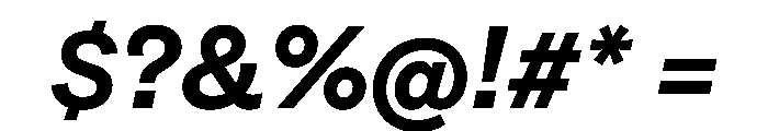 HALFourGrotesk BoldItalic Font OTHER CHARS