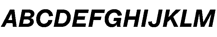 HALFourGrotesk BoldItalic Font UPPERCASE