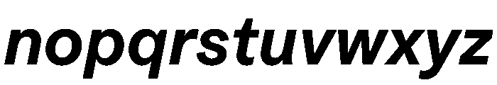 HALFourGrotesk BoldItalic Font LOWERCASE