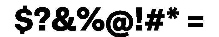 HALFourGrotesk Heavy Font OTHER CHARS