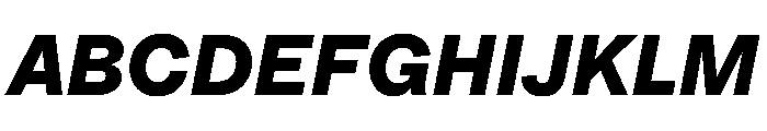 HALFourGrotesk HeavyItalic Font UPPERCASE
