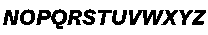 HALFourGrotesk HeavyItalic Font UPPERCASE