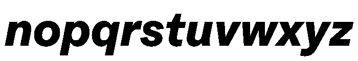 HALFourGrotesk HeavyItalic Font LOWERCASE