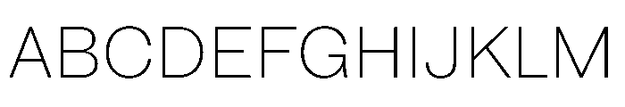 HALFourGrotesk Thin Font UPPERCASE