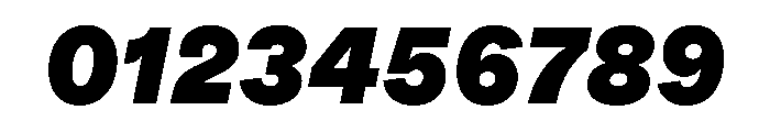 HALFourGrotesk UltraItalic Font OTHER CHARS