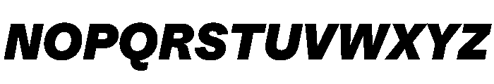 HALFourGrotesk UltraItalic Font UPPERCASE
