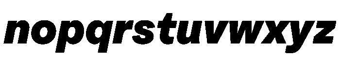 HALFourGrotesk UltraItalic Font LOWERCASE