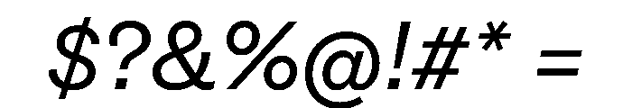 HALFourGroteskWhiteCube RegularItalic Font OTHER CHARS