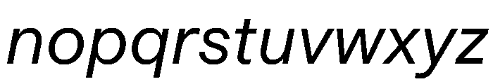 HALFourGroteskWhiteCube RegularItalic Font LOWERCASE
